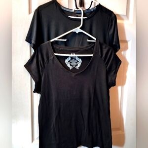 Two Women's Danskin Now Tops Size Large